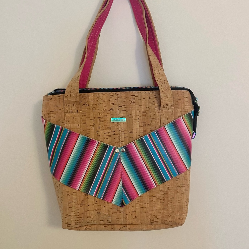 Handmade cork tote bag/purse